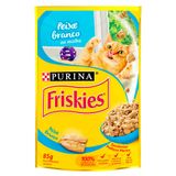 Ração Úmida Nestlé Purina Friskies Peixe Branco Ao Molho Para Gatos Adultos - 85 G