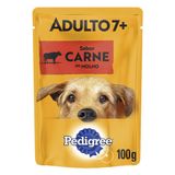 Ração Úmida Pedigree Sachê Carne Ao Molho Para Cães Sênior 7 + Anos - 100 G