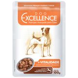 Ração Úmida Dog Excellence Sachê +vitalidade Para Cães Adultos - 100 G