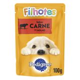 Ração Úmida Pedigree Sachê Carne Ao Molho Para Cães Filhotes - 100 G