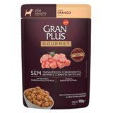 Ração Úmida Granplus Sachê Gourmet Frango Para Cães Adultos - 100 G