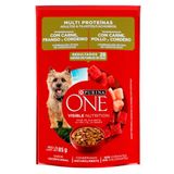 Ração Úmida Nestlé Purina One Carne, Frango E Cordeiro Para Cães Adultos E Filhotes - 85 G