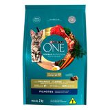 Ração Seca Nestlé Purina One Frango E Carne Para Gatos Filhotes - 2 Kg