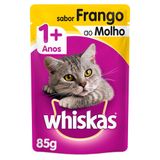 Ração Úmida Whiskas Sachê Frango Ao Molho Para Gatos Adultos - 85 G