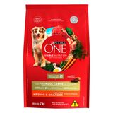 Ração Seca Nestlé Purina One Frango E Carne Para Cães Adultos Raças Médias E Grandes - 2 Kg