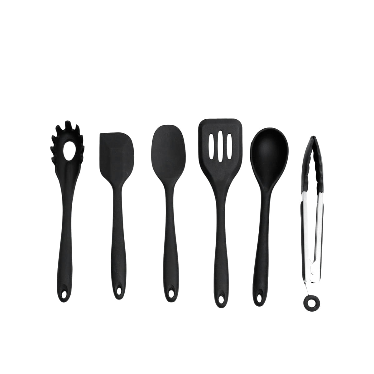 Kit 6 Utensílios De Cozinha De Silicone Completo Multiuso - Oikos