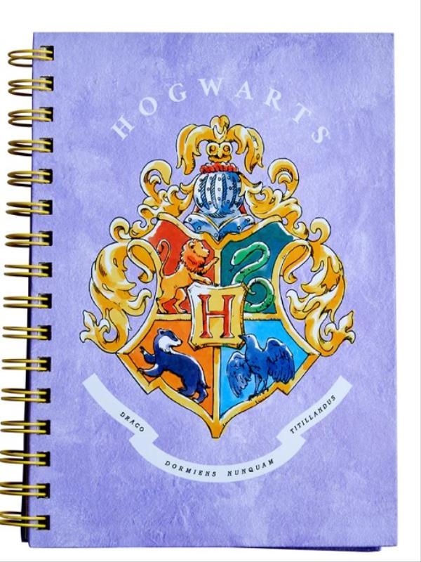 Harry Potter Spiral Painting Book - 25x35 Cm, 15 Sheets Perforated Paper, Glossy Cardboard Cover
