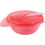 Prato Bowl com Tampa e Colher Rosa - Buba