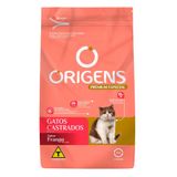 Ração Seca Origens Premium Especial Frango Gatos Castrados - 3 Kg