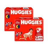 Kit Fralda Descartável Huggies Supreme Care G 132 Tiras