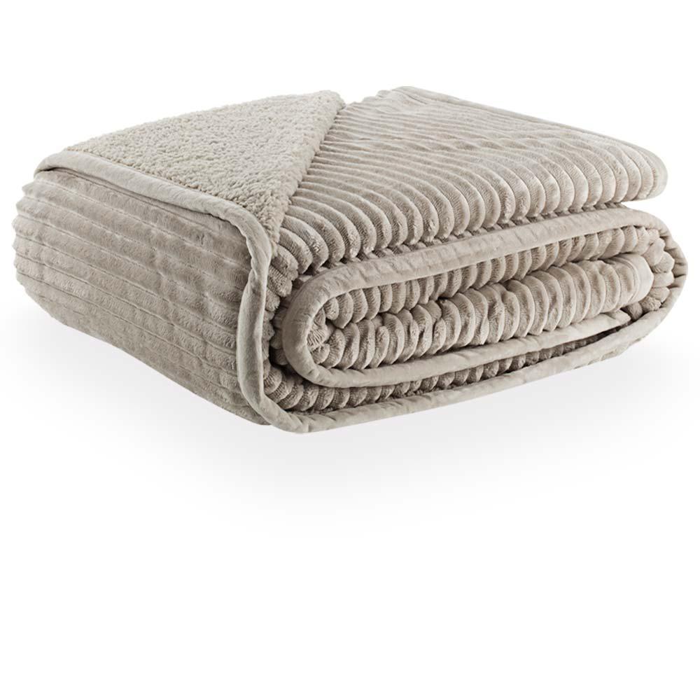 Cobertor Casal 400g Sherpa Flannel Blanket Lugano - Kacyumara Fend/3540