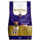 Ração Seca Nutrilus Pro Frango &amp; Carne Para Cães Adultos De Raças Pequenas - 15 Kg