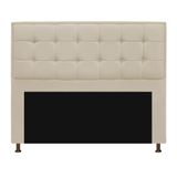 Cabeceira Copenhague 195 cm King Size Suede Bege AM Decor