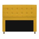 Cabeceira Copenhague 195 cm King Size Suede Amarelo AM Decor