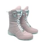 Bota de Treino Cheia de Marra Feminina Cano Alto Confortável Rosa Claro 35