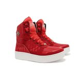 Tênis Cheia de Marra Sneaker Feminino Leve Cano Alto Fitness Vermelho 38