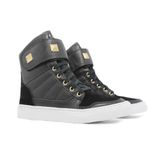 Tênis Sneaker Cheia de Marra Feminino Cobra Cano Alto Treino Preto 38