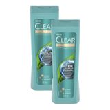 Kit 2 Shampoos Anticaspa Clear Detox Diário 200ml