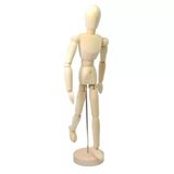 Boneco Flexível de Madeira 30cm