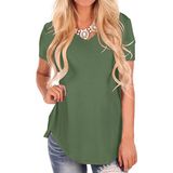 Casual Fashion Mulher Manga Curta T-shirt S