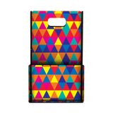 Porta Celular Parede Bolsa - Triangulos Coloridos