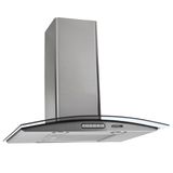 Coifa Parede Slim Nardelli Vidro Curvo Inox 60cm 127V