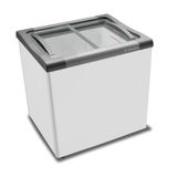 Freezer Horizontal Congelados Tampa de Vidro 144L NF20 Metalfrio 127V