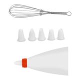 Saco Para Confeitar Com Bate Clara Kit Confeiteiro 8 Peças