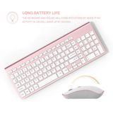 Design Ergonômico Do Teclado E Mouse Sem Fio 2400 Dpi