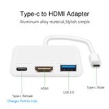 Tipo C Para Hdmi Adaptador Tipo C Usb 3.1 Hub Usb-c Para Usb 3.0/