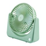 Ventilador De Encaixe Alimentado Por Bateria 1200mah, Silencioso E Poderoso Ventilador De Mesa Usb Recarregável De Fluxo De Ar, Ventilador P
