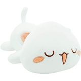 Brinquedo De Pelúcia Fofo Gatinho De Pelúcia Animal De Estimação Gatinho Macio Anime Gato Travesseiro De Pelúcia Para Crianças (branco B, 30