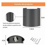 Lâmpada De Parede Impermeável Moderna 2w Com Luz Quente 2pcs