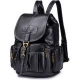 Mochila Feminina Vintage De Couro Do Plutônio Bolsa De Ombro Feminina Casual Mochila De Viagem Bolsa De Ombro Impermeável Bolsa De Escola Un