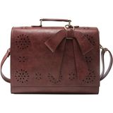 Maleta Feminina Bolsa De Couro Pu Bolsa De Laptop Para Mulher Crossbody Mensageiro Bolsas Cabem 14/15,6 “polegadas Laptop, Terno Para Escola
