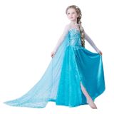 Vestido Da Menina-azul 140cm