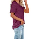 Casual Fashion Mulher Manga Curta T-shirt S