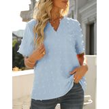 Casual Fashion Mulher Manga Curta T-shirt S