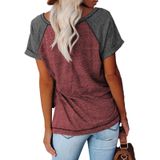 Casual Fashion Mulher Manga Curta T-shirt S