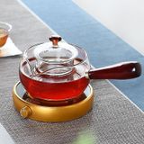 Chaleiras Elétricas Conjunto De Chá De Vidro Resistente Ao Calor Bule Fervente Bule De Kung Fu Resistente A Altas Temperaturas Lateral De Ma