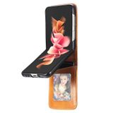 Pu Couro Flip Phone Case Para Samsung Galaxy Z Flip 3 - Bro