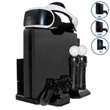 3 Em 1 Base Carregador Suporte Ventilador Cooler Para Ps4 Slim / Fat / Pro V