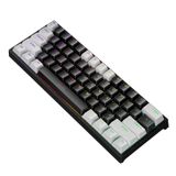 Teclado Mecânico Para Jogos Com Fio 60% Rgb Retroiluminado Compacto 61 Teclas Mini Teclado Com Interruptores Azuis Para Windows Pc