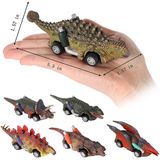 Carros De Dinossauro Para Meninas Meninos, 6 Pcs Dinossauro Puxar Para Trás Carros,