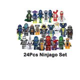 Conjunto De 24 Pces Ninjago Mini Figuras Blocos Brinquedos-1