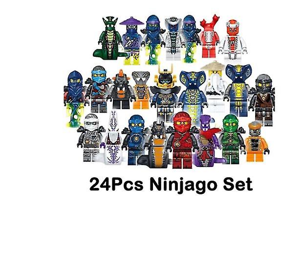 Conjunto De 24 Pces Ninjago Mini Figuras Blocos Brinquedos-1