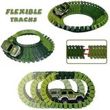 Pista De Corrida Dinossauro Toy Car &amp; Flexible Track Playset 2 Dinos