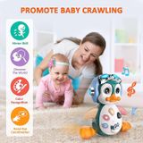 Bebê Engatinhando Brinquedos Pinguim Musical Infante Movendo-se Caminhando Dan