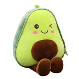 Bonito Abacate Recheado Pelúcia Brinquedo, Boneca Recheada Almofada De Frutas