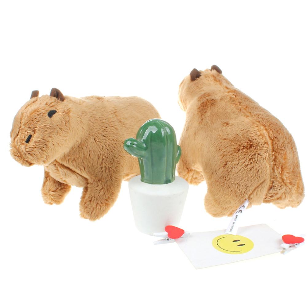 Capivara Roedor Pelúcia Brinquedo Adorável Cartoon Animal Doll Super S